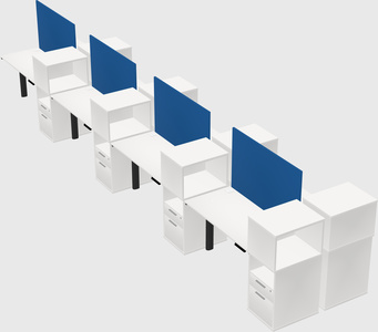 Shared electric desk + cabinet