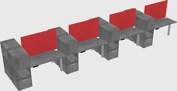 Shared electric desk + cabinet