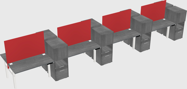 Shared electric desk + cabinet