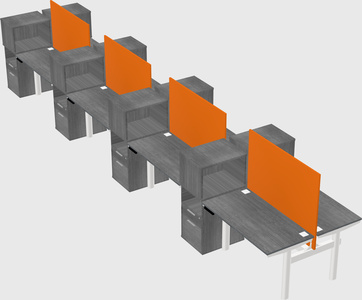 Shared electric desk + cabinet