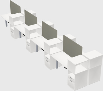 Shared electric desk + cabinet