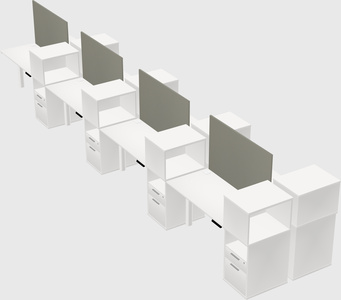 Shared electric desk + cabinet