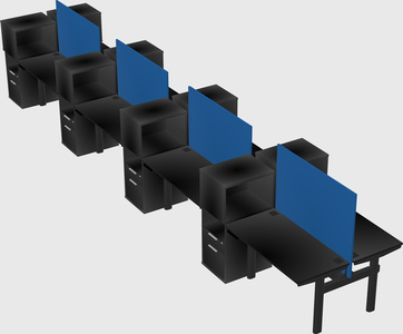 Shared electric desk + cabinet