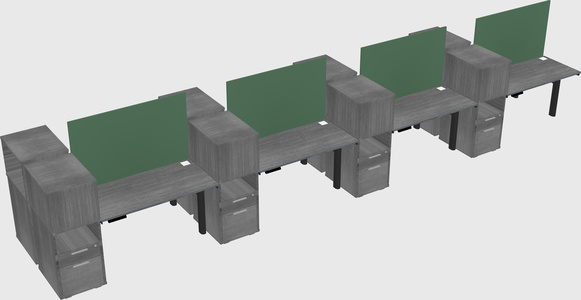 Shared electric desk + cabinet