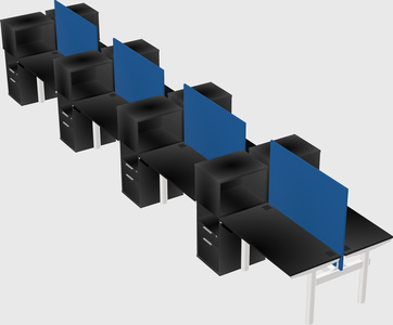 Shared electric desk + cabinet