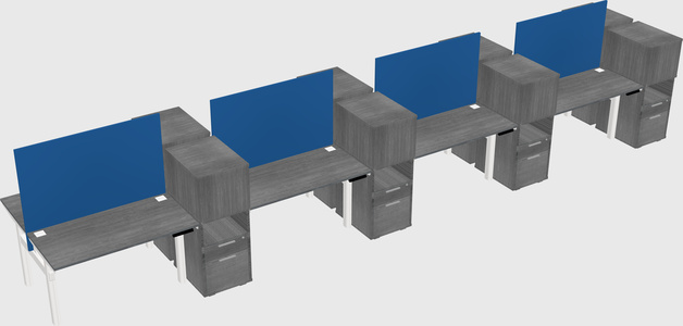 Shared electric desk + cabinet