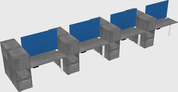 Shared electric desk + cabinet