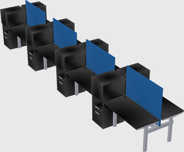 Shared electric desk + cabinet