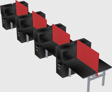 Shared electric desk + cabinet