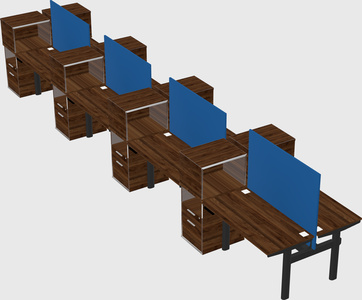 Shared electric desk + cabinet