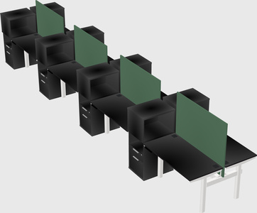 Shared electric desk + cabinet