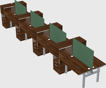 Shared electric desk + cabinet