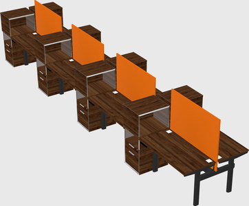 Shared electric desk + cabinet