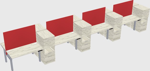 Shared electric desk + cabinet