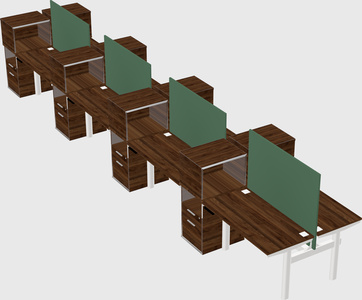Shared electric desk + cabinet
