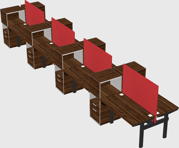 Shared electric desk + cabinet