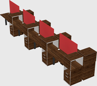 Shared electric desk + cabinet