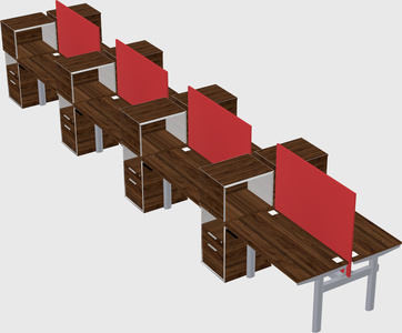 Shared electric desk + cabinet