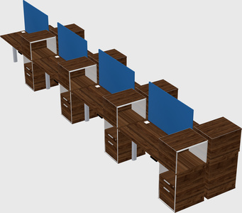 Shared electric desk + cabinet