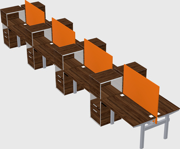 Shared electric desk + cabinet