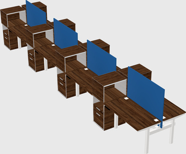 Shared electric desk + cabinet