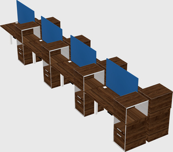 Shared electric desk + cabinet