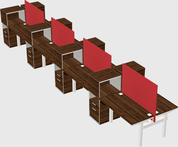 Shared electric desk + cabinet