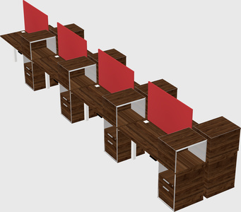 Shared electric desk + cabinet