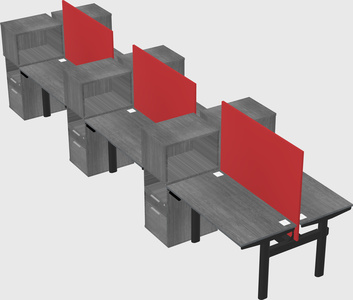 Shared electric desk + cabinet
