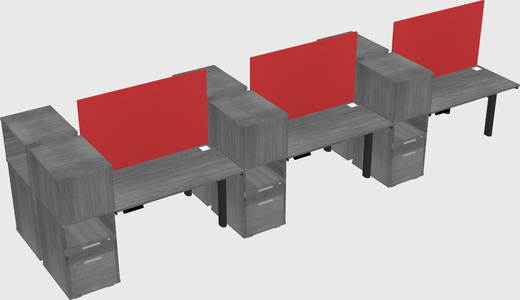 Shared electric desk + cabinet