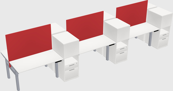 Shared electric desk + cabinet