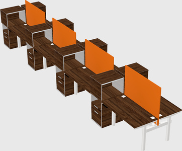 Shared electric desk + cabinet