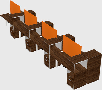 Shared electric desk + cabinet