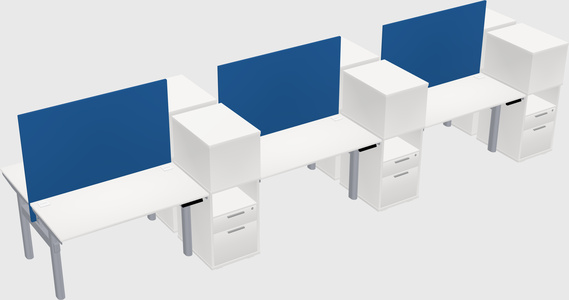 Shared electric desk + cabinet