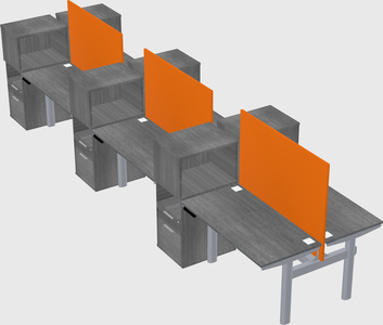 Shared electric desk + cabinet