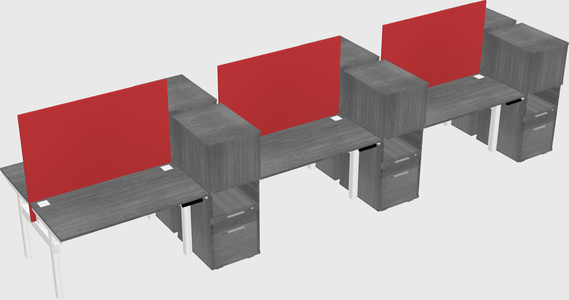 Shared electric desk + cabinet