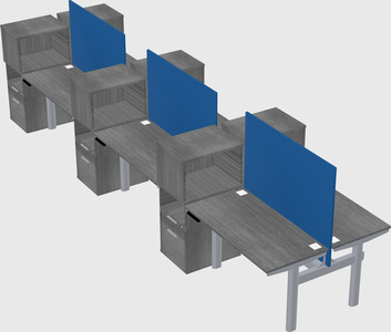 Shared electric desk + cabinet