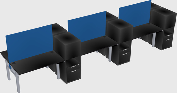 Shared electric desk + cabinet