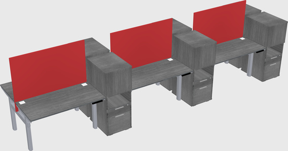 Shared electric desk + cabinet
