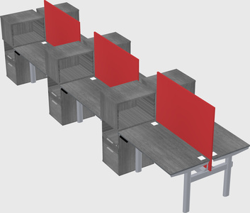 Shared electric desk + cabinet
