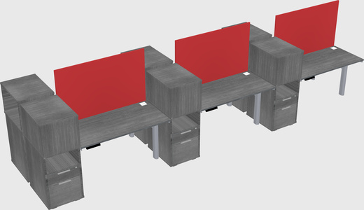 Shared electric desk + cabinet