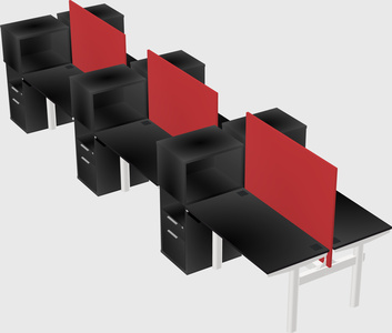 Shared electric desk + cabinet