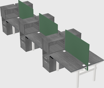 Shared electric desk + cabinet