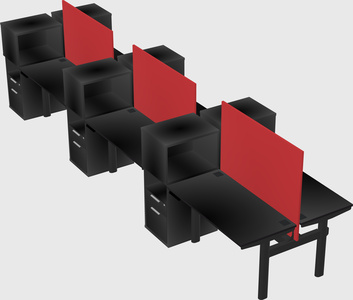 Shared electric desk + cabinet