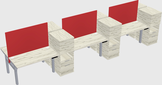 Shared electric desk + cabinet