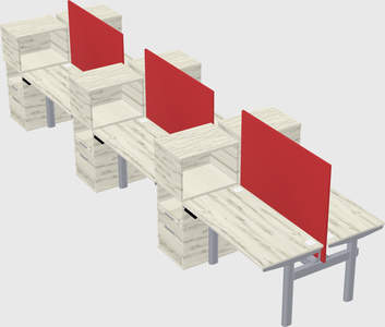 Shared electric desk + cabinet