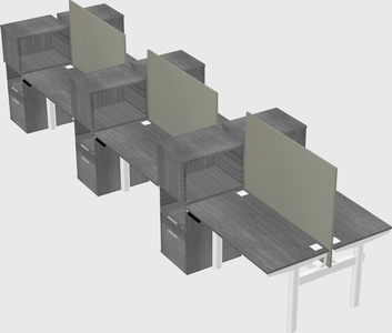 Shared electric desk + cabinet