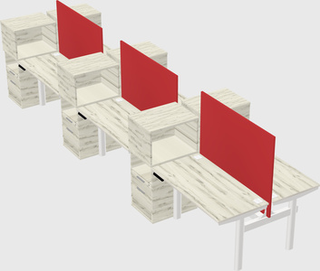 Shared electric desk + cabinet