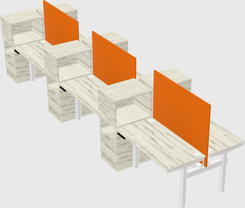 Shared electric desk + cabinet