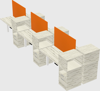 Shared electric desk + cabinet